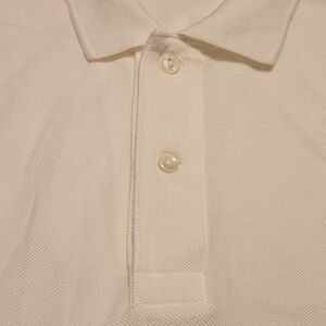 Men white Lacoste classic fit color shirt